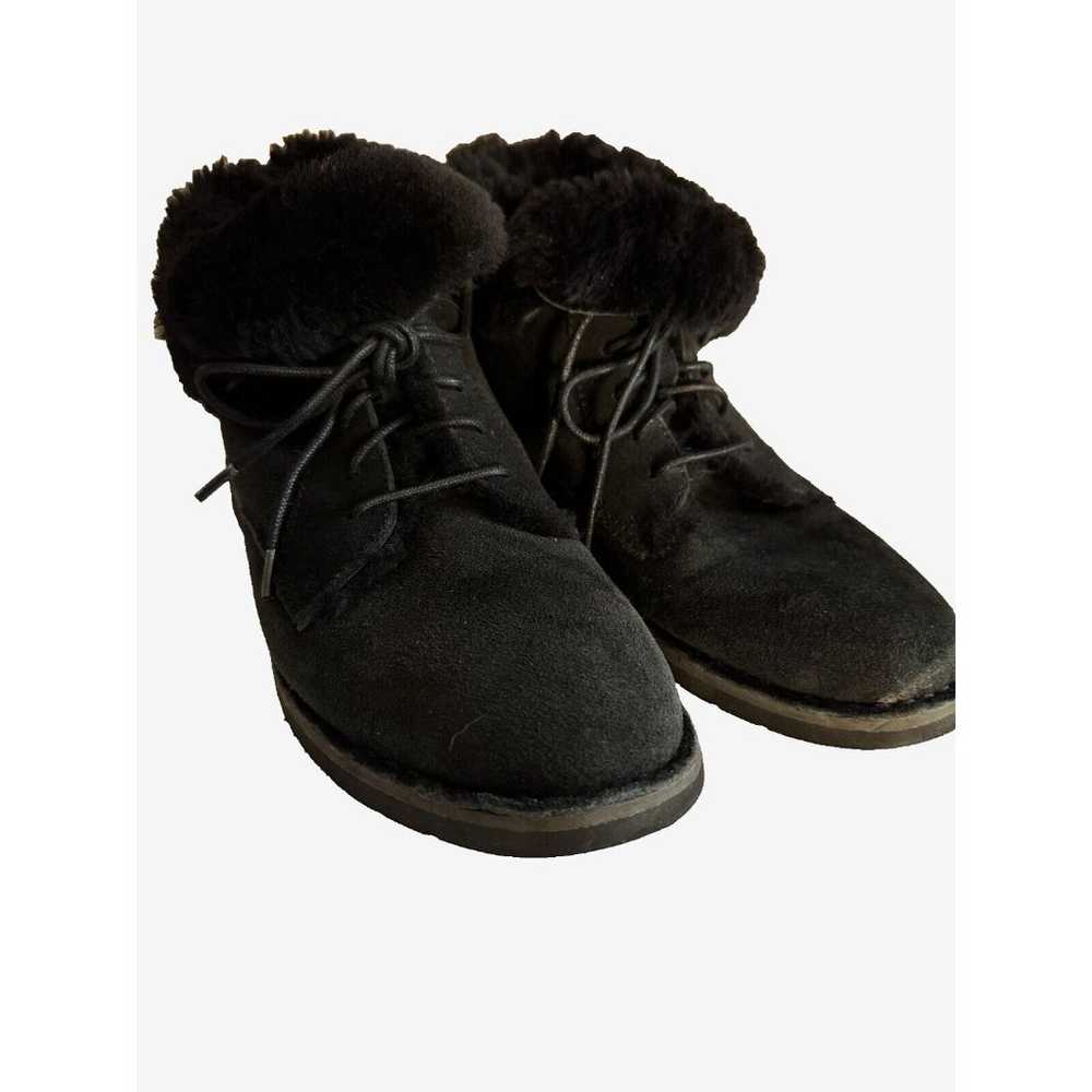 UGG Quincy Black Ankle Boot 8.5 Sheepskin Leather… - image 11