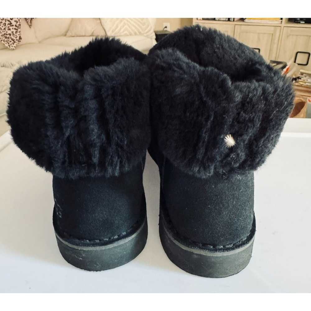 UGG Quincy Black Ankle Boot 8.5 Sheepskin Leather… - image 4