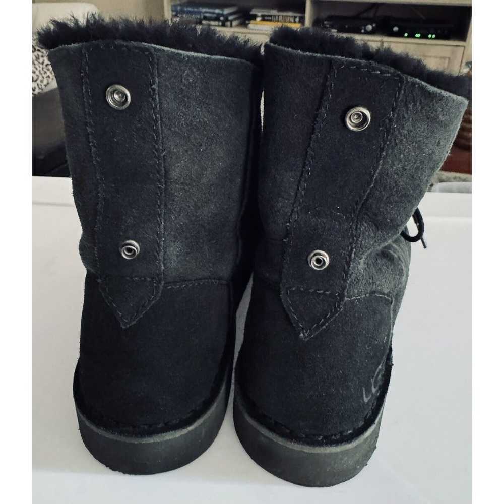 UGG Quincy Black Ankle Boot 8.5 Sheepskin Leather… - image 5