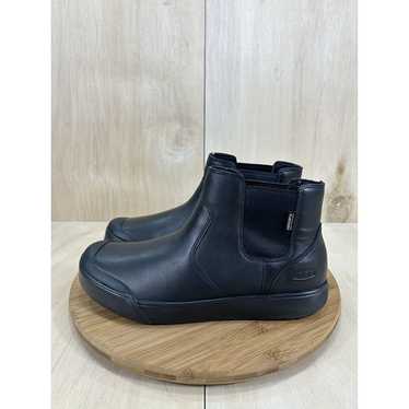 Keen Elena Black Leather Waterproof Chelsea Slip … - image 1