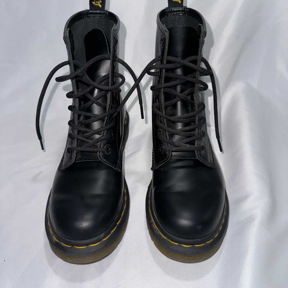 DR. DOC MARTENS 1460 AIRWAIR BLACK LEATHER COMBAT… - image 2