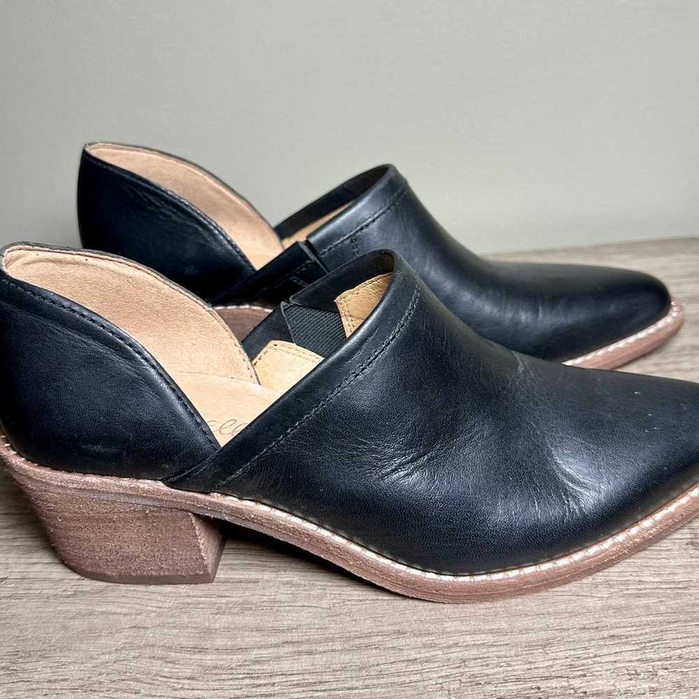 Madewell The Brady Lowcut Bootie Shoe Black Leath… - image 1