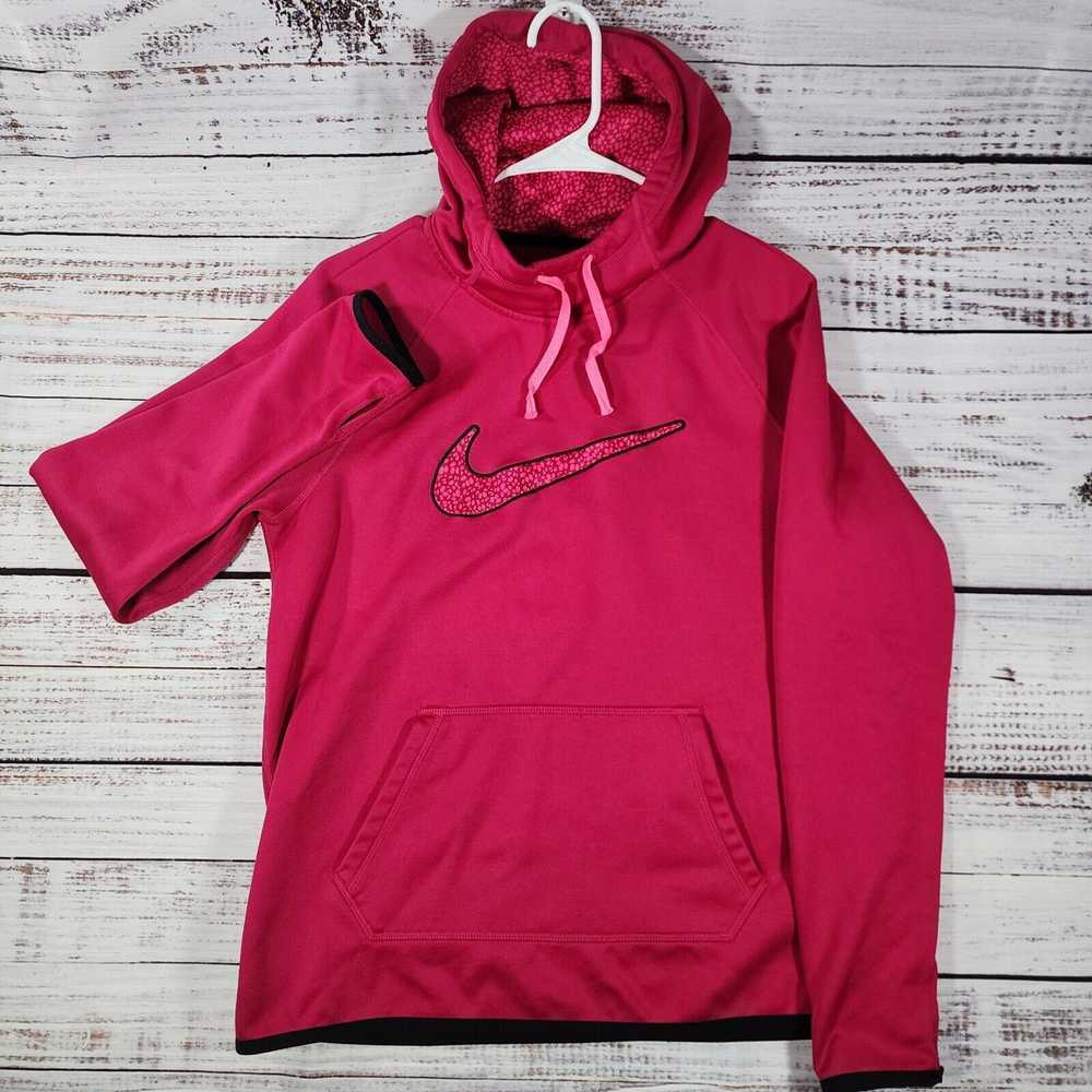 Nike Womens Nike Hot Pink Therma Fit Hoodie Med B… - image 1