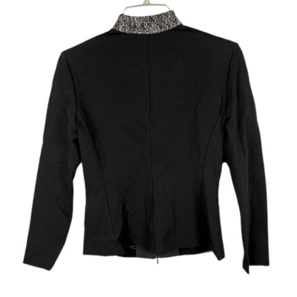 Max Mara MaxMara Tweed Boucle Zip Jacket Black Ac… - image 3