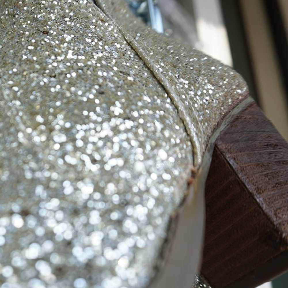 Gold Glitter Cowboy style booties - image 7