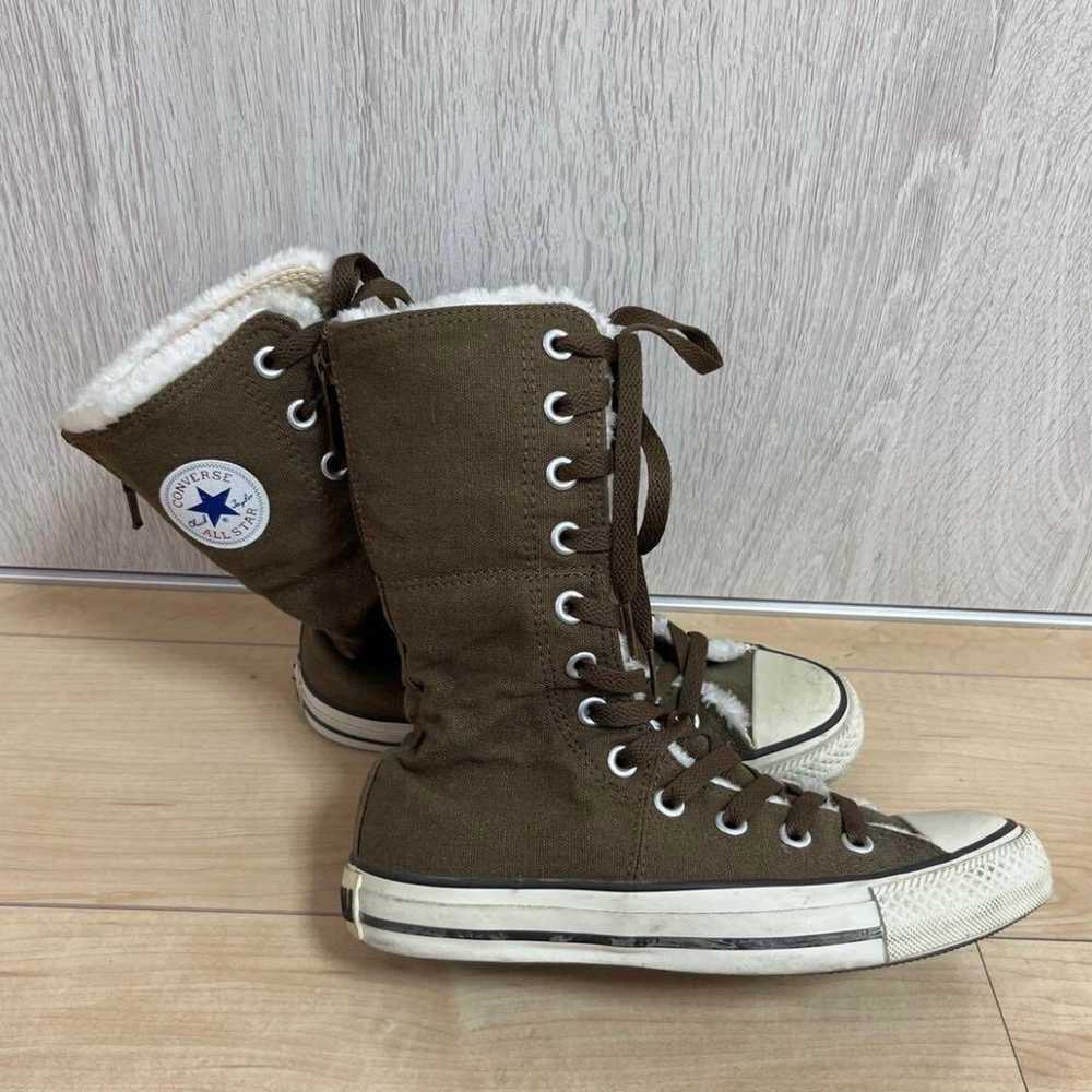 Converse All Star Boa Sneakers Long High Cut Khak… - image 2