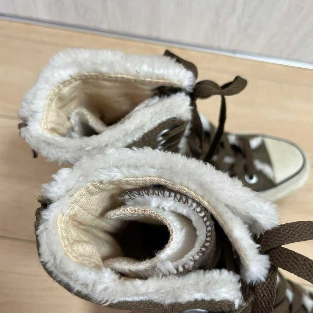 Converse All Star Boa Sneakers Long High Cut Khak… - image 7