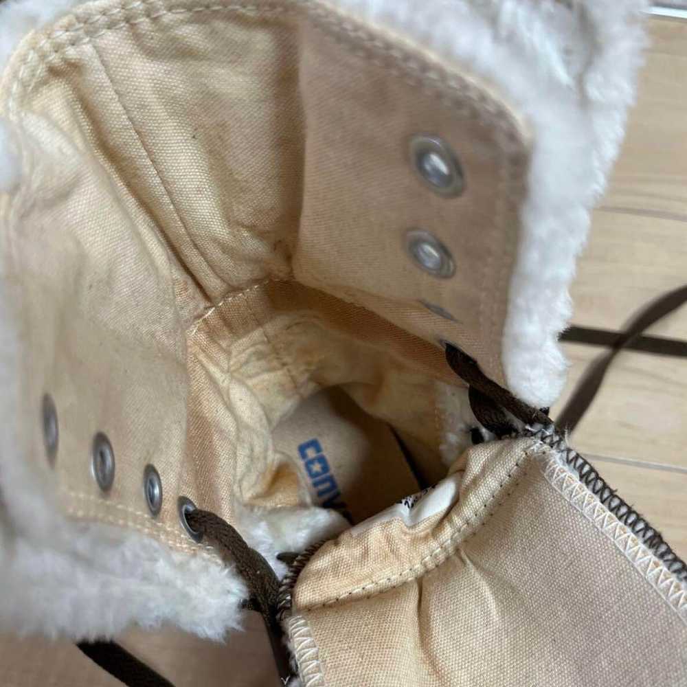 Converse All Star Boa Sneakers Long High Cut Khak… - image 8