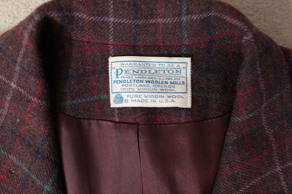 Pendleton Vintage Pendelton Plaid Womens Blazer (… - image 7