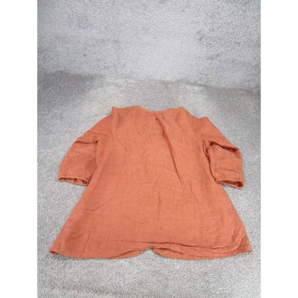 Vintage Purejill Shirt Womens Small Orange Line B… - image 3