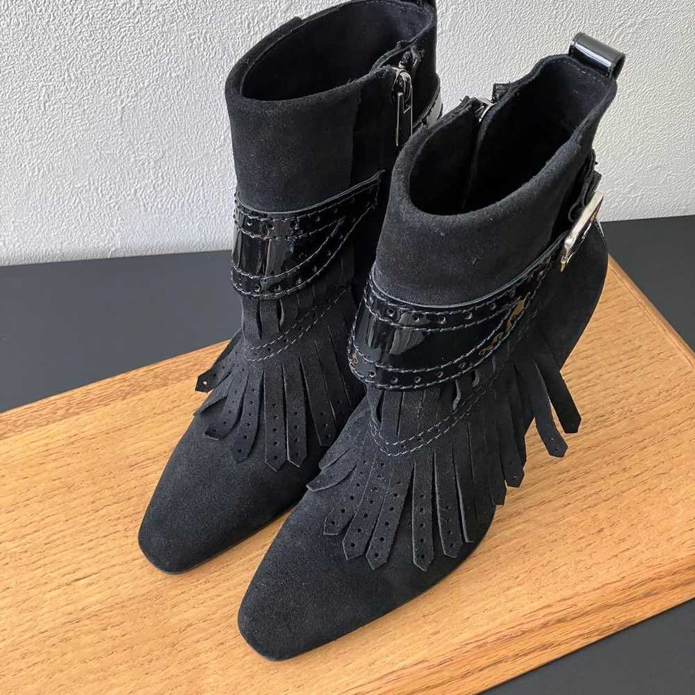 Max Mara Fringe Booties/Leather/Size 37. - image 2