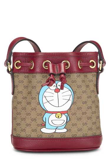 Doraemon x Gucci Coated Canvas Bucket Bag Mini Sen