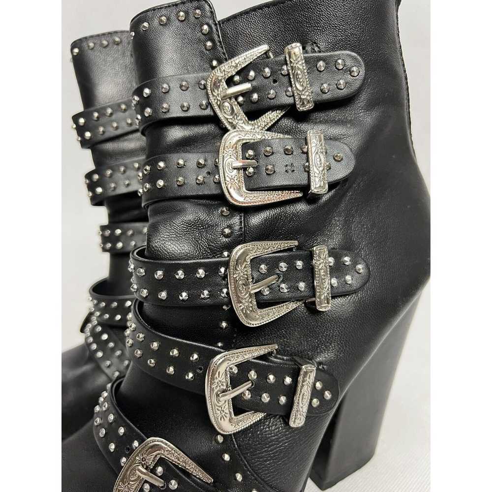 Steve Madden Comet Studded Western Booties leathe… - image 5