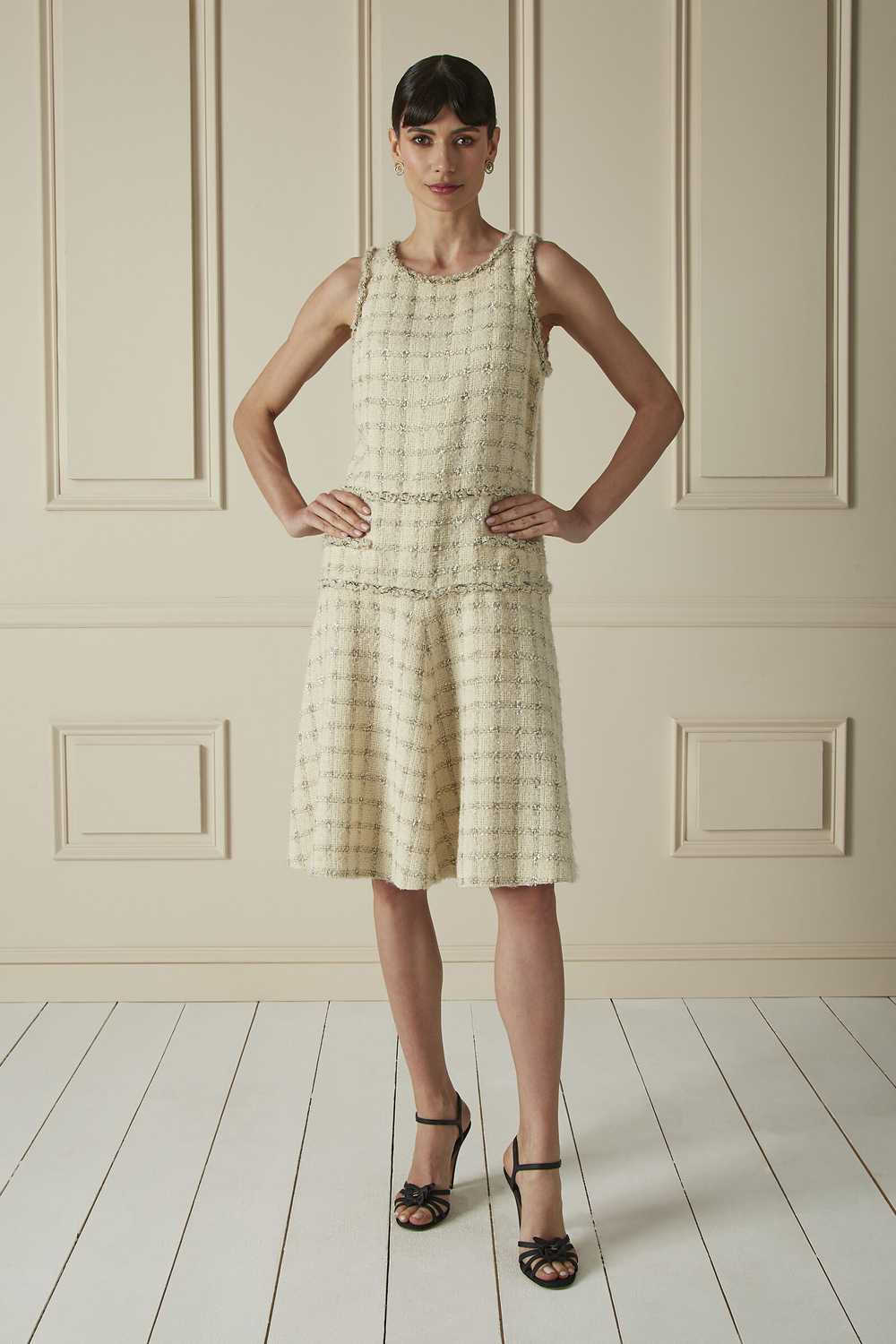 Cream Bouclé Dress Send in SMS Send in Email Shar… - image 1