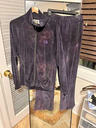 Needles Needles Velour Tracksuit Large Tie Dye