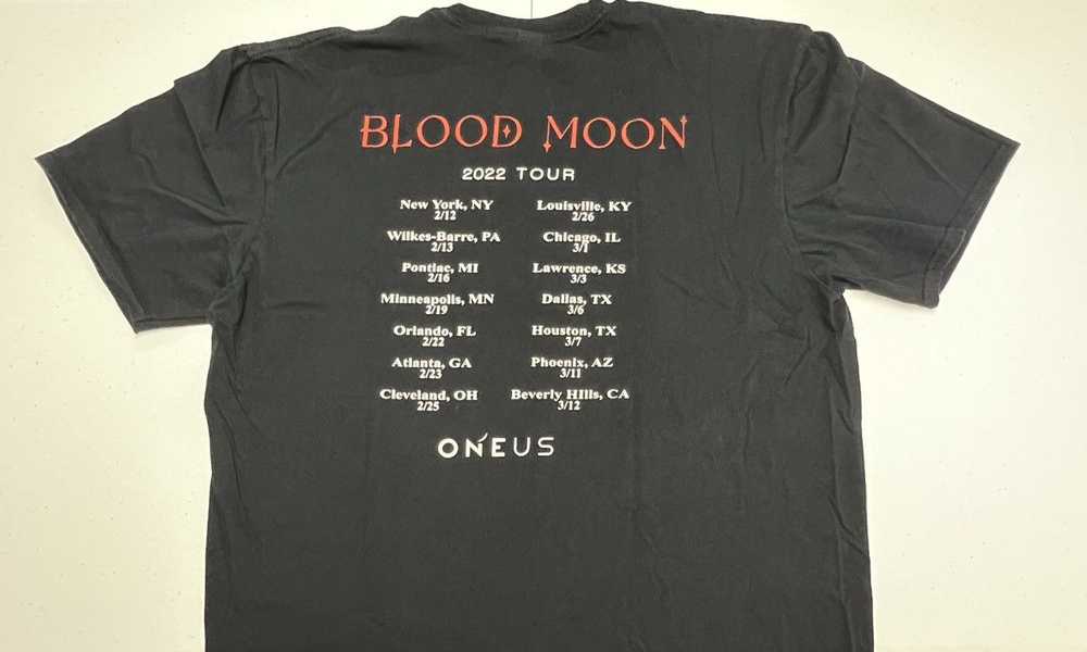 Band Tees × Gildan × Tour Tee OneUs Blood Moon To… - image 3