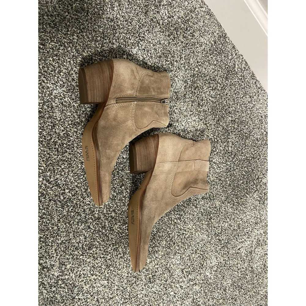 Dolce Vita Silma Ankle Booties Suede Tan Size 7.5… - image 2