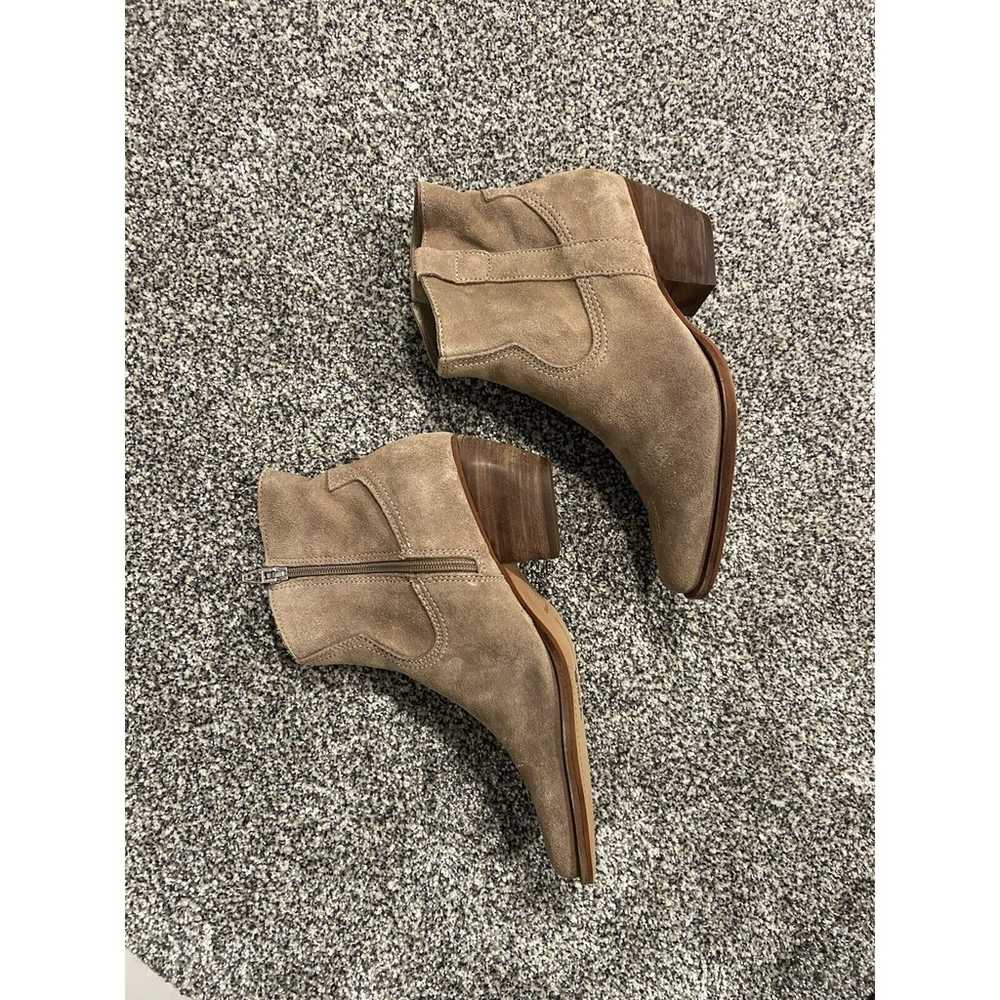 Dolce Vita Silma Ankle Booties Suede Tan Size 7.5… - image 3