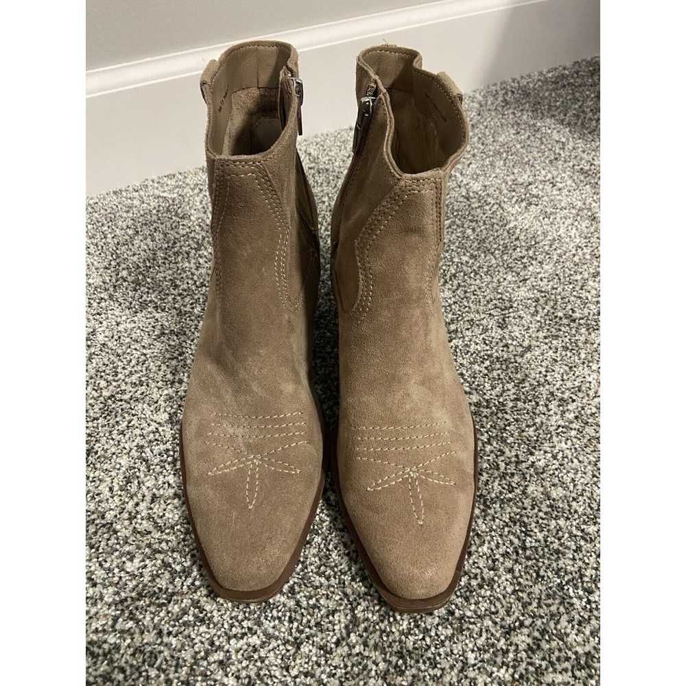 Dolce Vita Silma Ankle Booties Suede Tan Size 7.5… - image 5