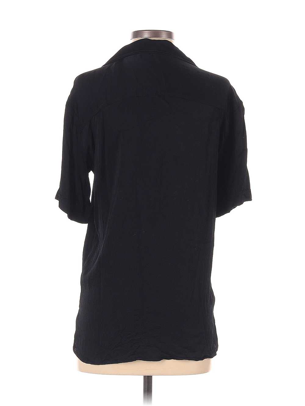 Zara Women Black Short Sleeve Blouse XS - image 2