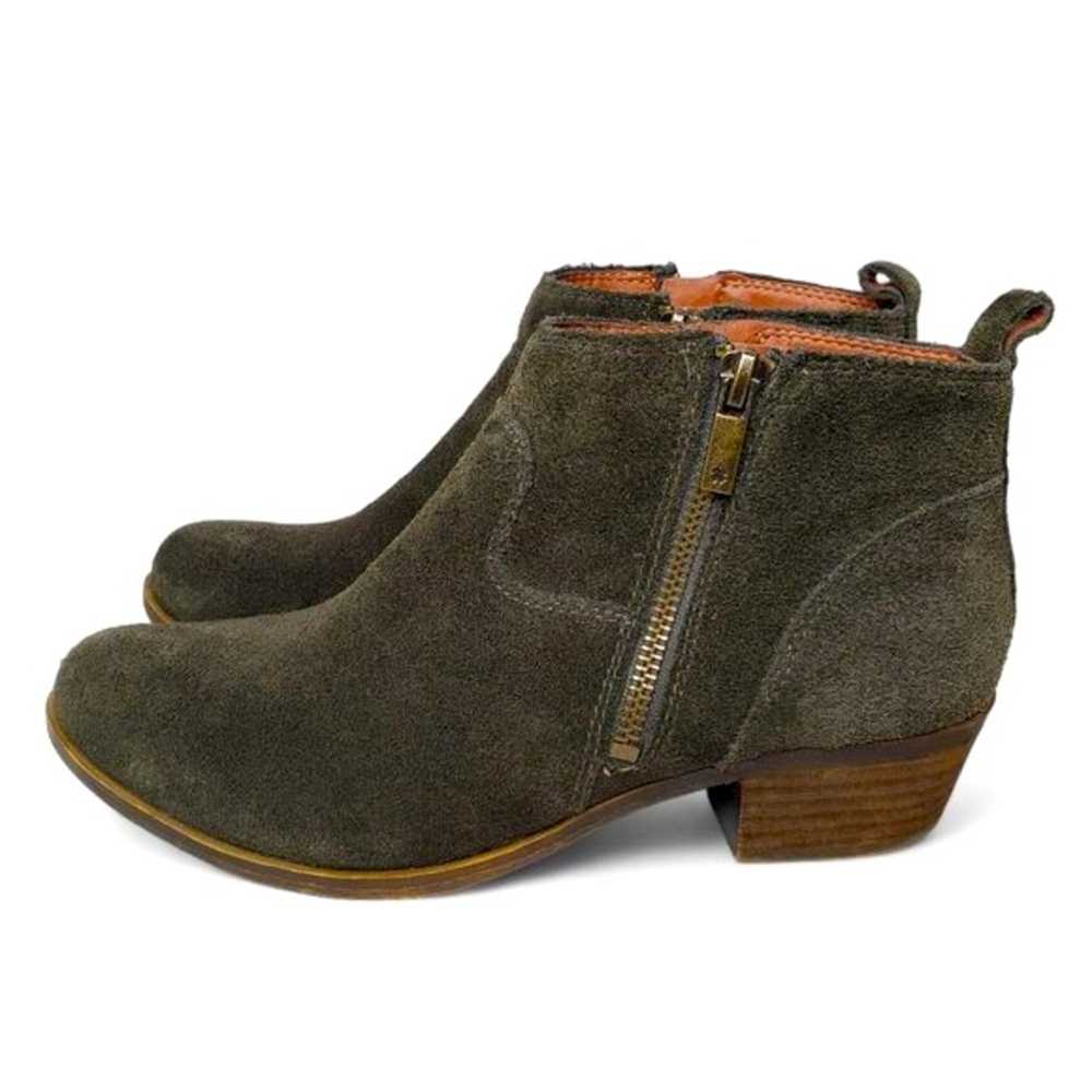 Lucky Brand Betwixt Booties Women's Olive Suede D… - image 3