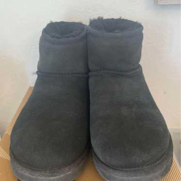 UGG Black Sheepskin Short Boots