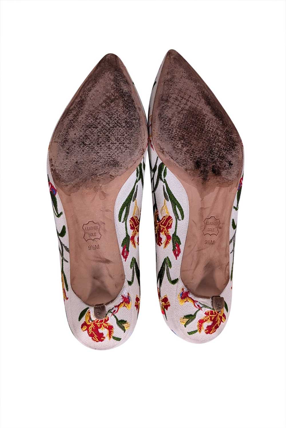 Tory Burch - Ivory & Multi Color Floral Embroider… - image 5