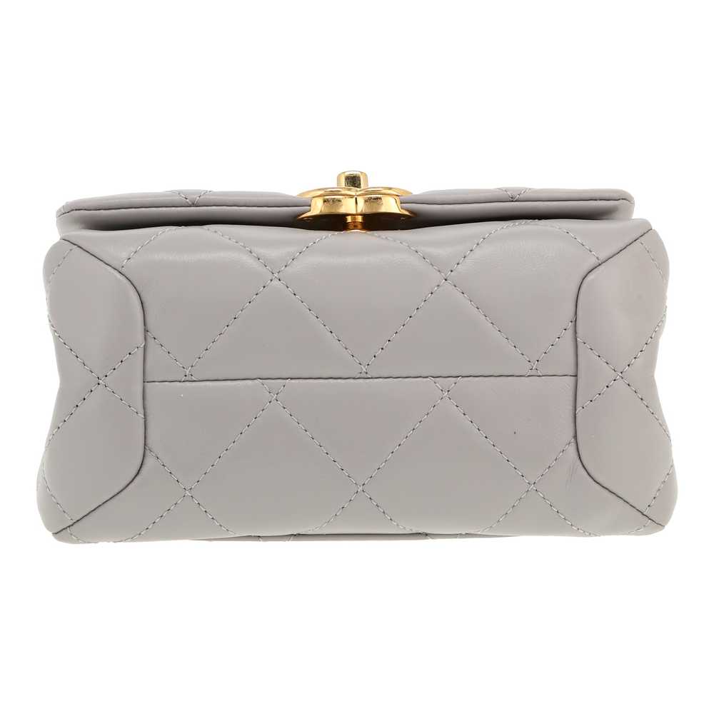 Chanel shoulder bag in grey quilted leather Colle… - image 2