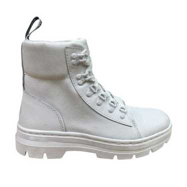 Dr. Martens Combs Platform Boots - White - Size 8