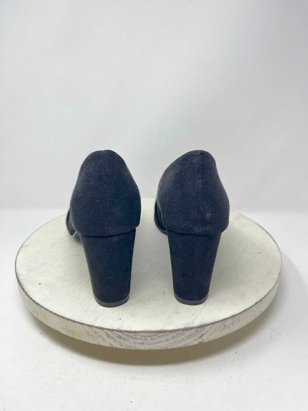 Bellini Size 11W Black Faux Suede Pumps - image 3