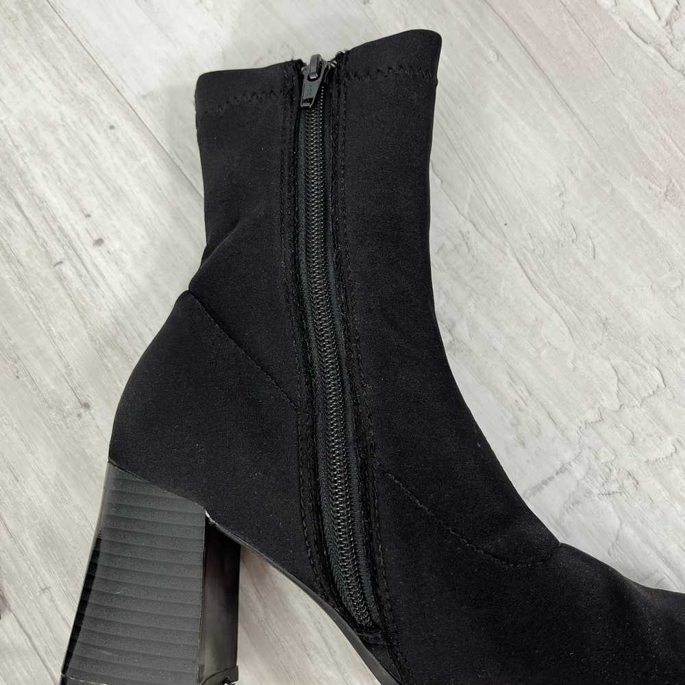 High Lights Y2K Black Fabric Top Chunky Heeled An… - image 9