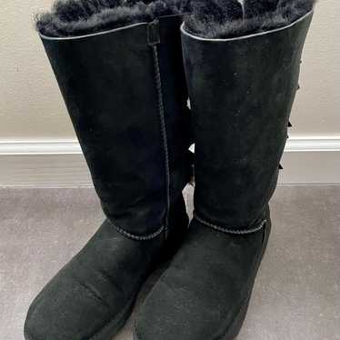 UGG Bailey Bow Tall II black winter boots