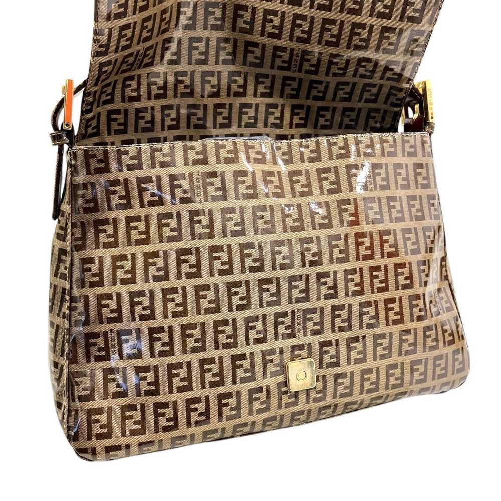 Fendi Fendi Zucca Coated Canvas Mamma Baguette Sh… - image 5