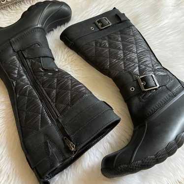 Sperry quilted tall boots