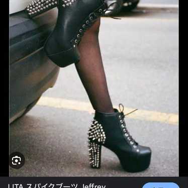 Black RITA Studded Booties Jeffrey Campbell