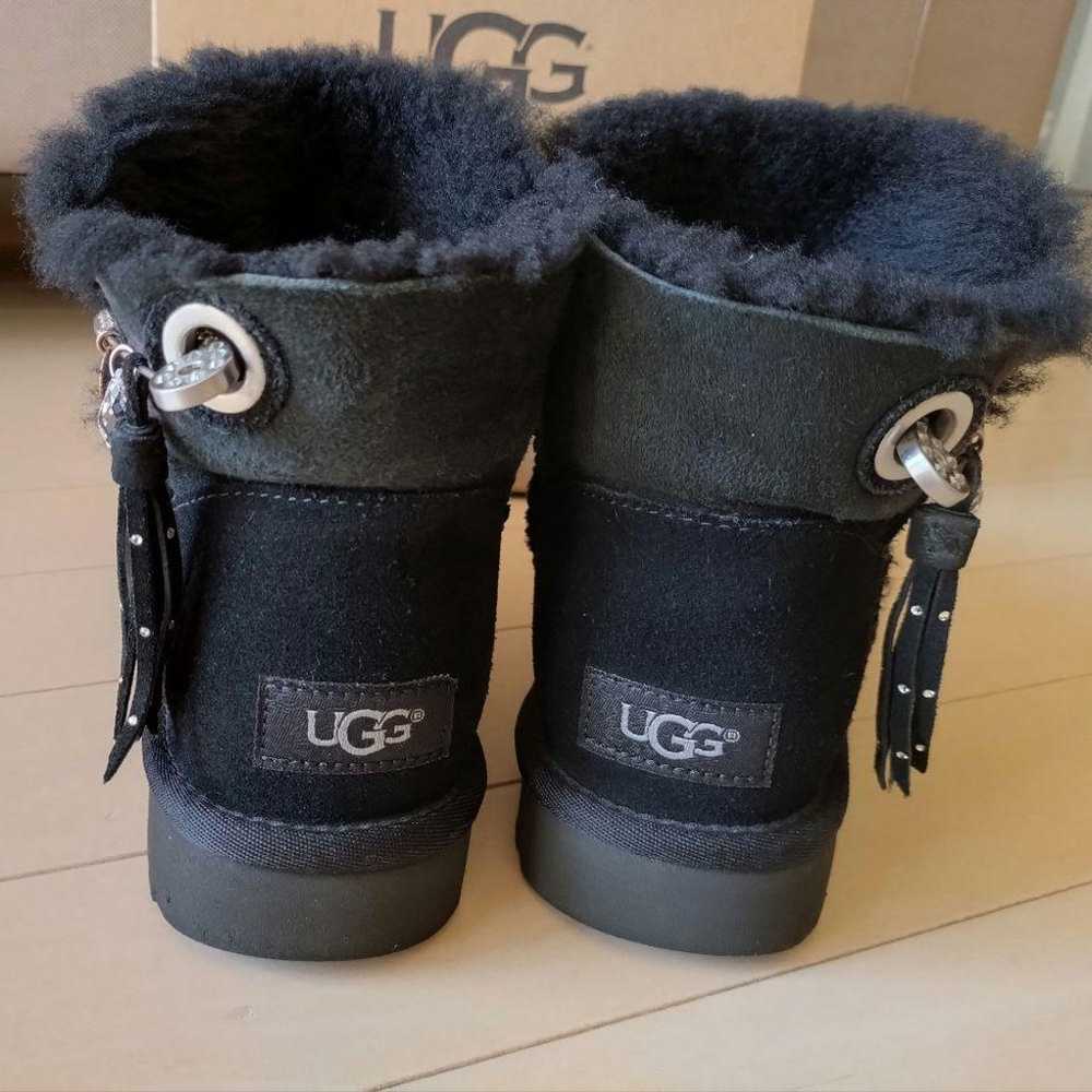 ★UGG★ Short Sheepskin Boots JOSEY Swarovski Black… - image 3