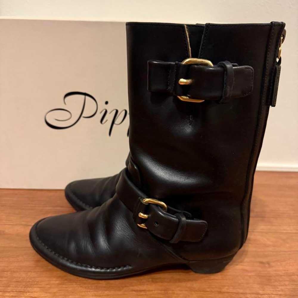 Pippi Engineer Boots Short Boots Size S Black - image 4