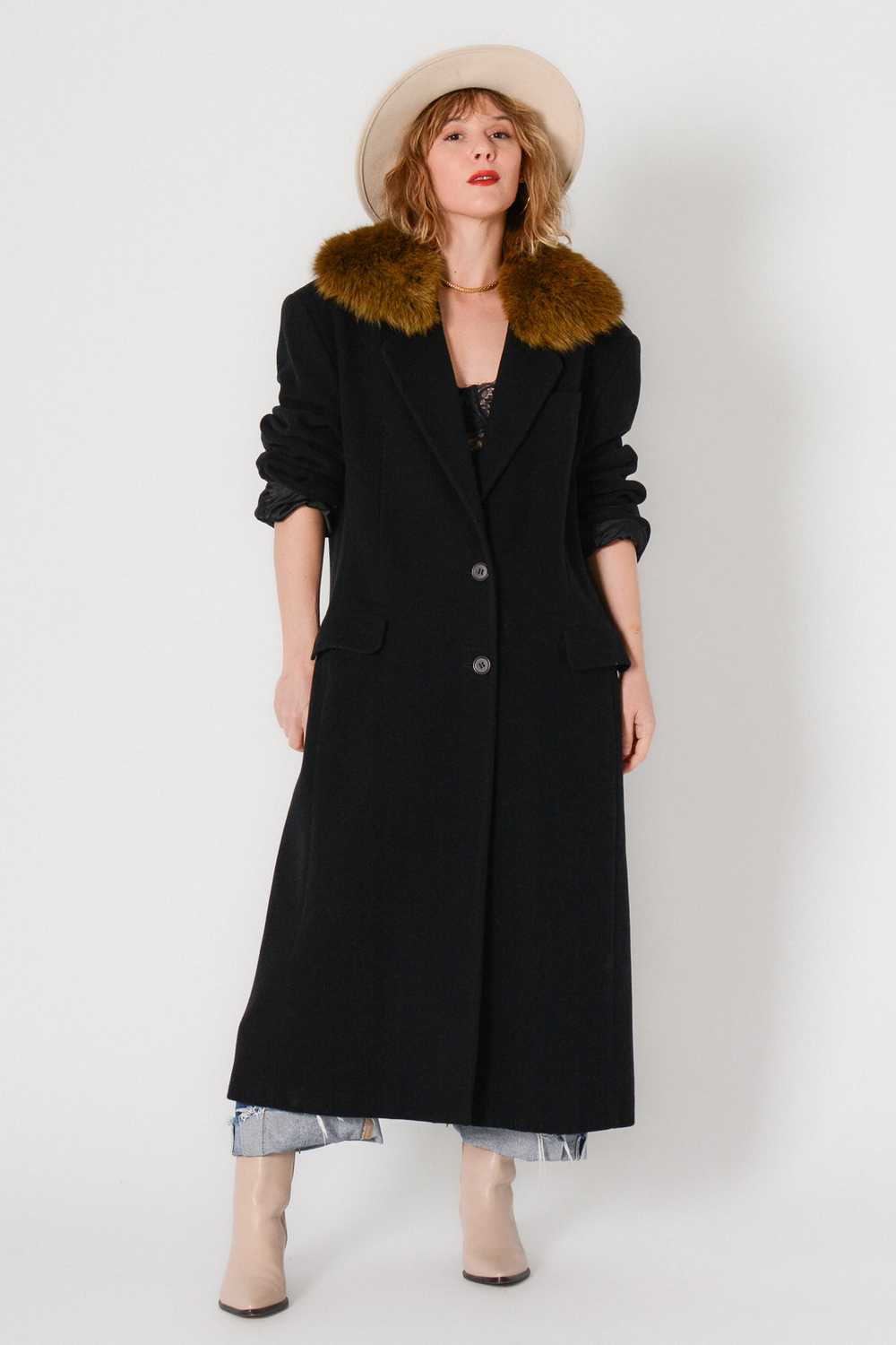 United Colors of Benetton Wool Fur Coat - image 3