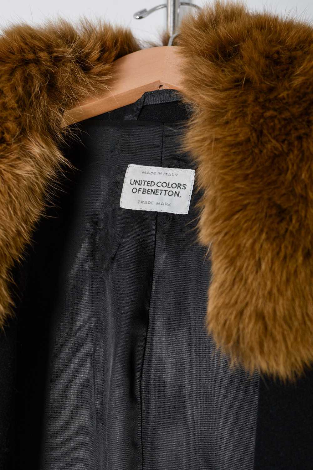 United Colors of Benetton Wool Fur Coat - image 8