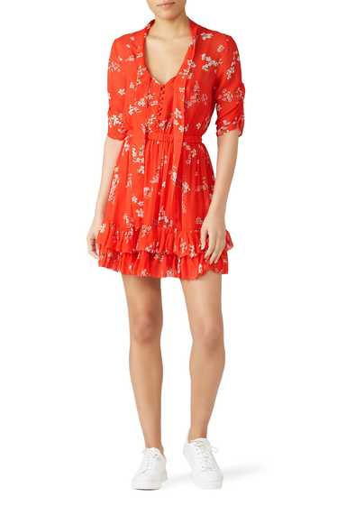 Nicholas Floral Ruffle Mini Dress