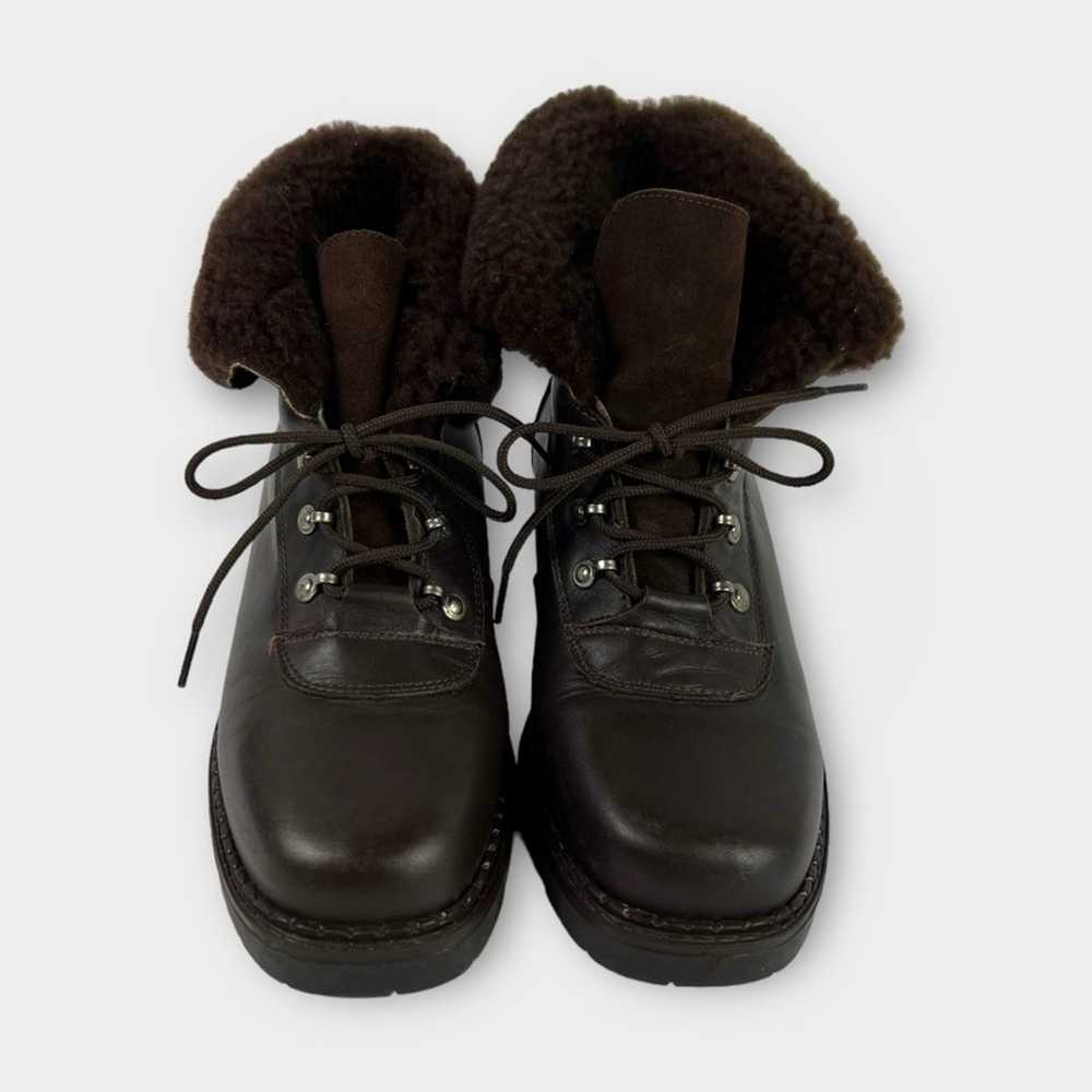 Sorel Vintage Shearling Foldover Lace-Up Leather … - image 2