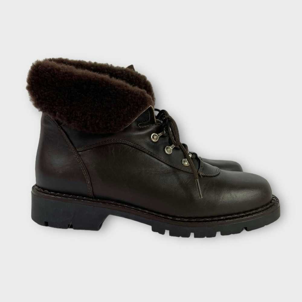 Sorel Vintage Shearling Foldover Lace-Up Leather … - image 3