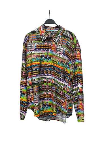 BALENCIAGA/LS Shirt/38/Cotton/MLT/All Over Print/M