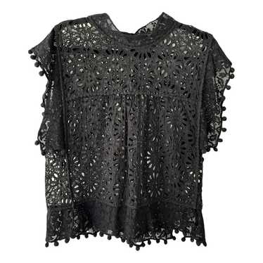 Isabel Marant black lace sheer cardigan bell sleeves store small S