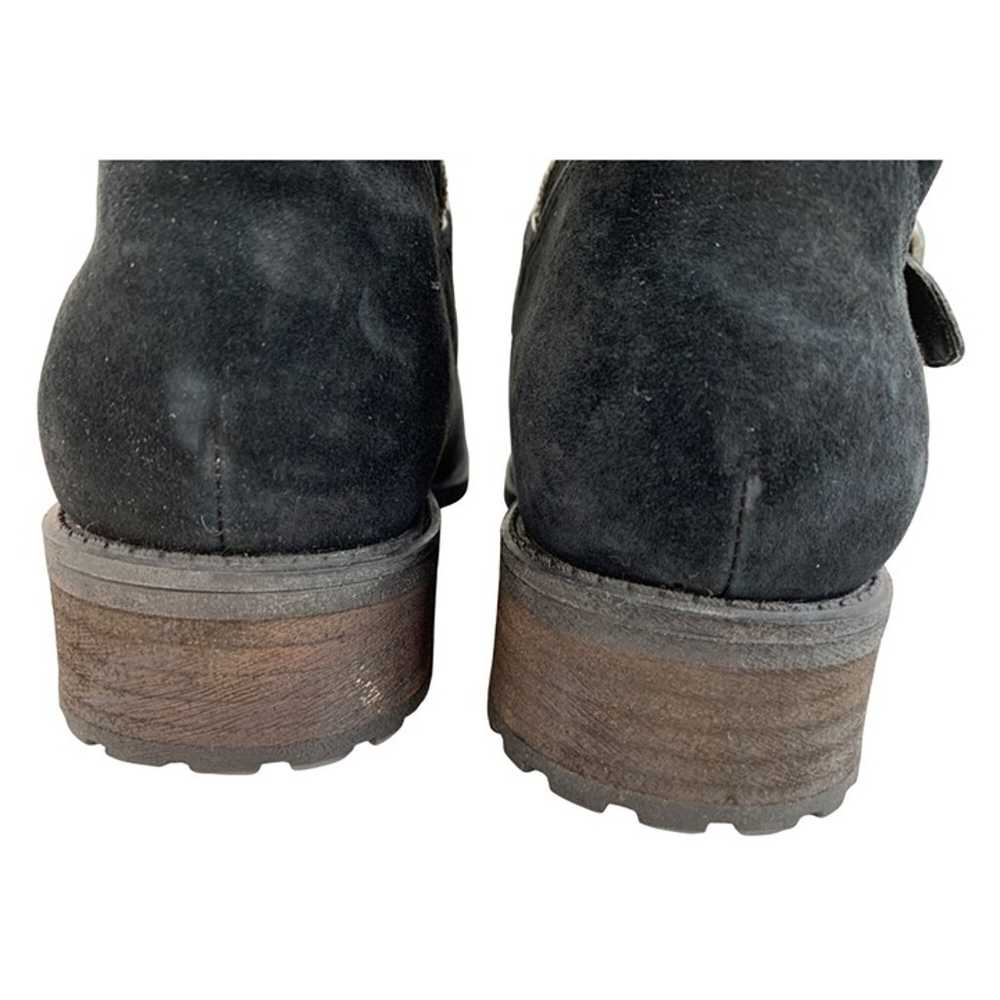 Womens 6 UGG Black Suede Chaney Mid-Calf Boots Sh… - image 4