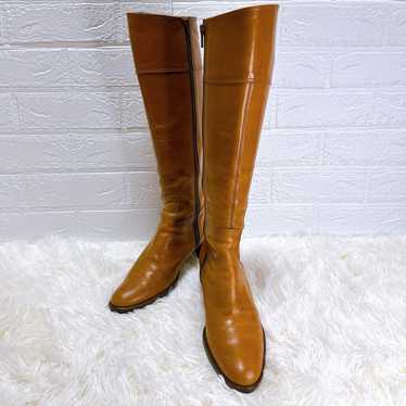 Margaret Howell Idea Long Boots Camel Leather 23cm