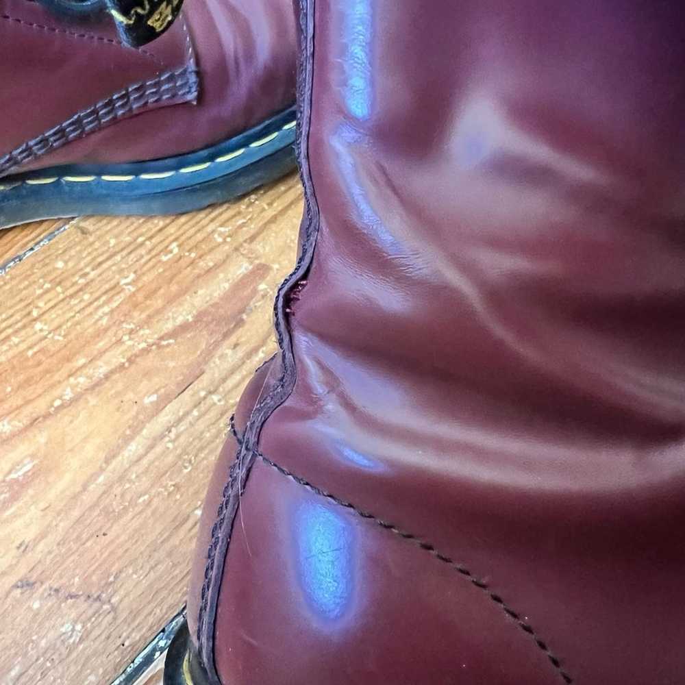 Doc Martens Lace up Boots in Burgundy, Womens siz… - image 4