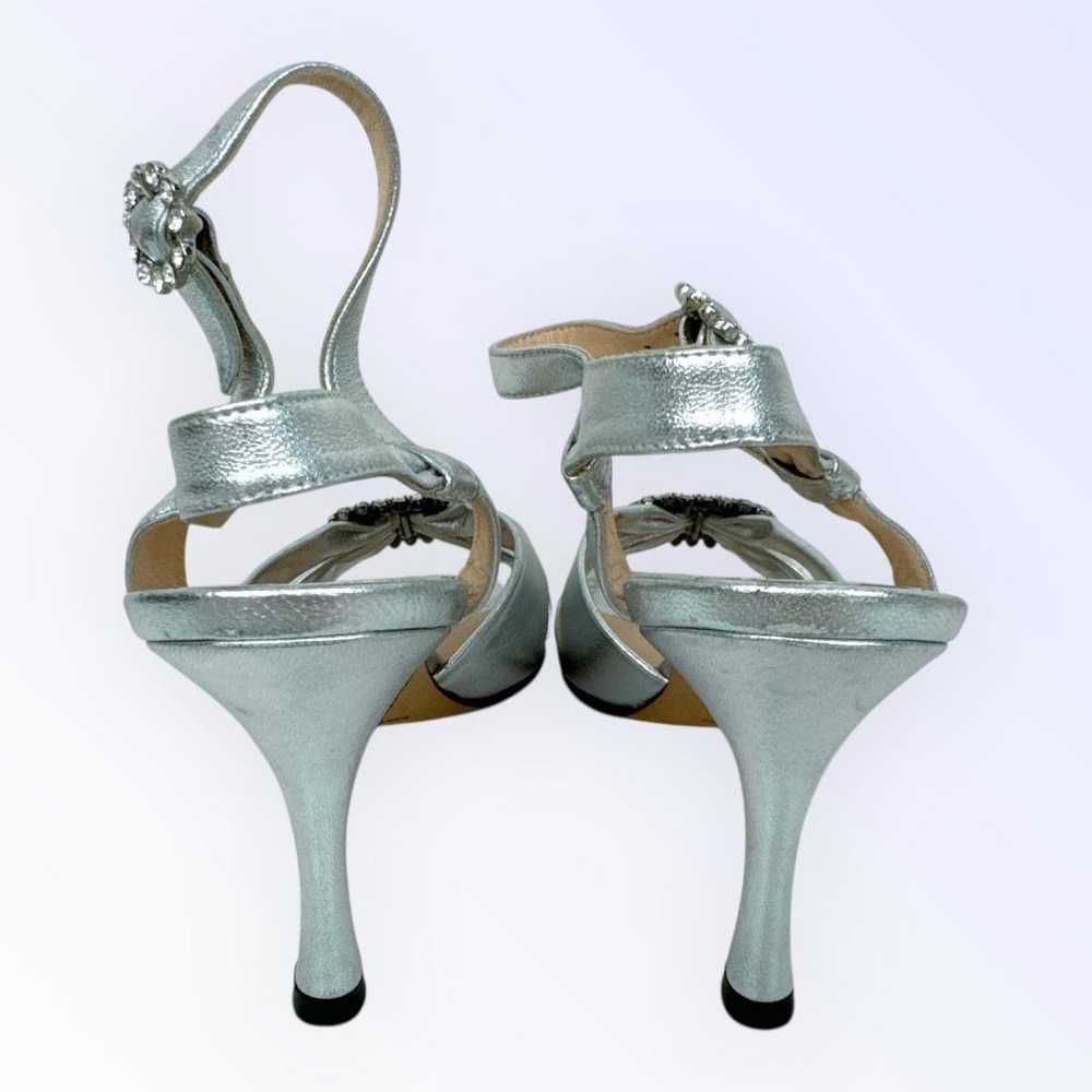 Manolo Blahnik Pumps High Heels Silver - image 5