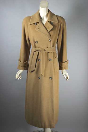 Luxe camel hair belted maxi coat early 1990s S 6-8