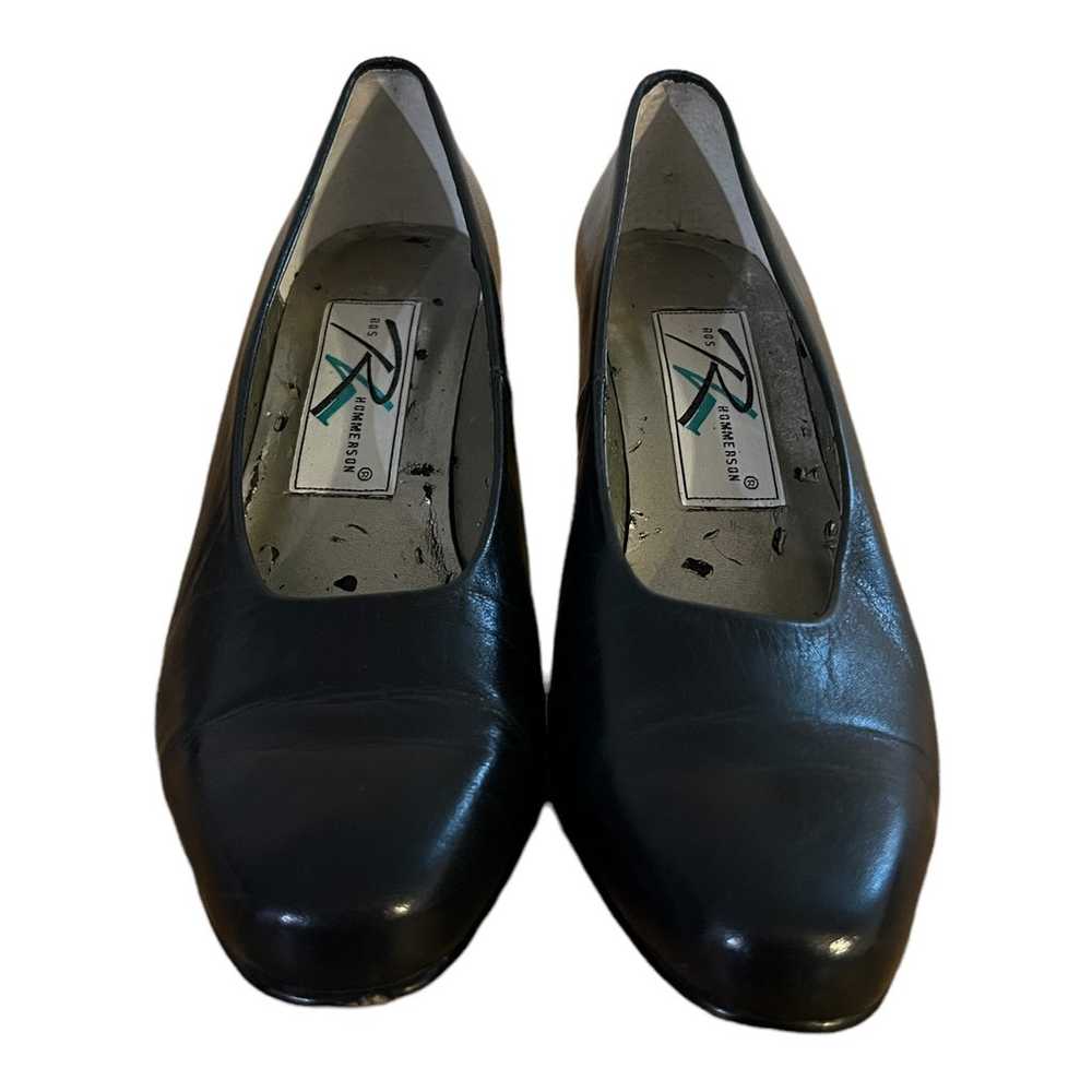 Vintage Ros Hommerson Black Classic Pumps Leather… - image 2